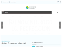 Tablet Screenshot of comunidadycambio.org